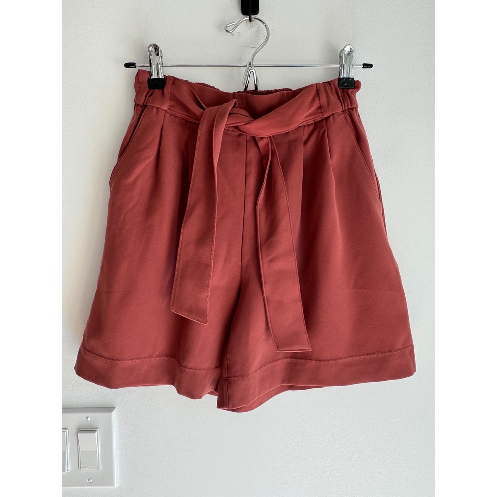 Lululemon Principal Dancer Shorts Rust Terracotta Paperbag Waist Tie 4